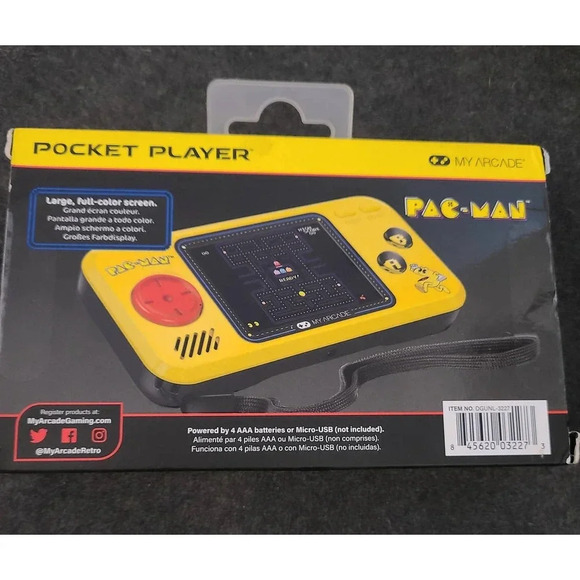 My Arcade Pac-Man Handheld Collectible Pocket Player Console with 3 Games (E7) - Picture 2 of 3